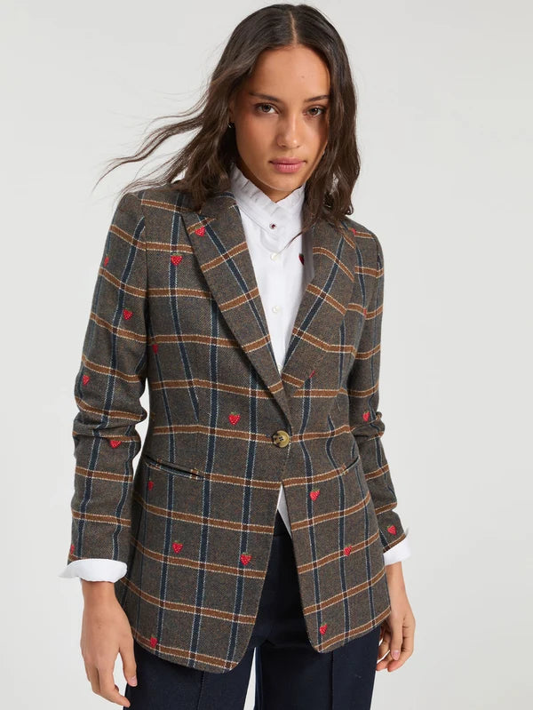 Sophia Plaid Blazer in Check