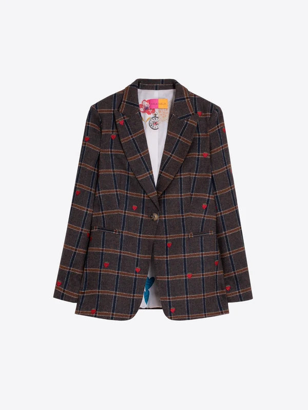 Sophia Plaid Blazer in Check