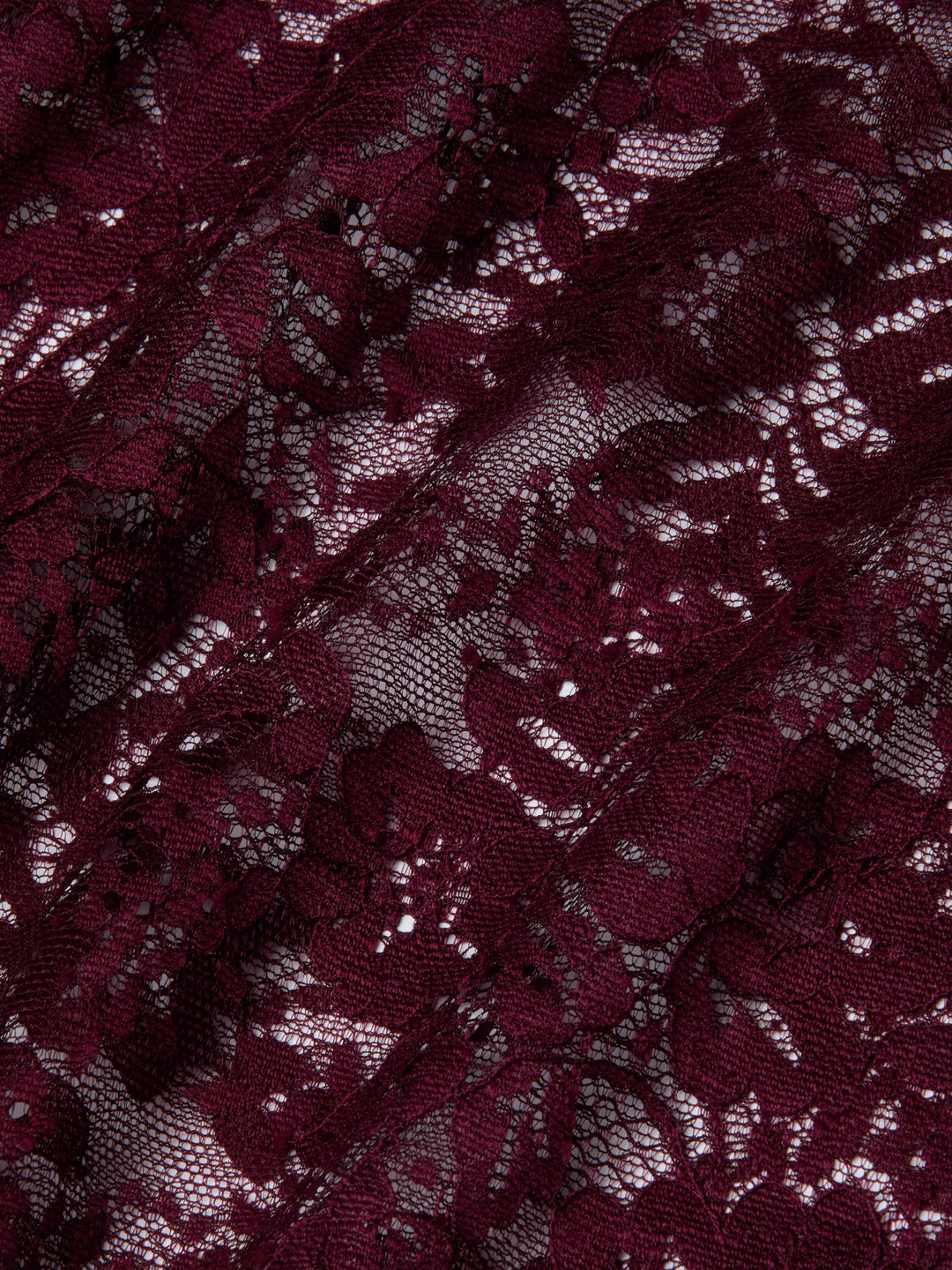 Makena Lace Pencil Skirt in Dark Port