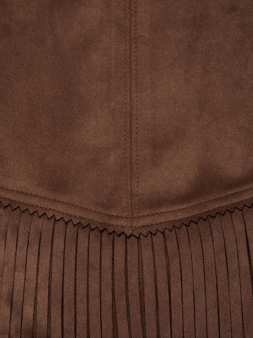 Lyle Vegan Suede Mini Skirt in Carafe Brown