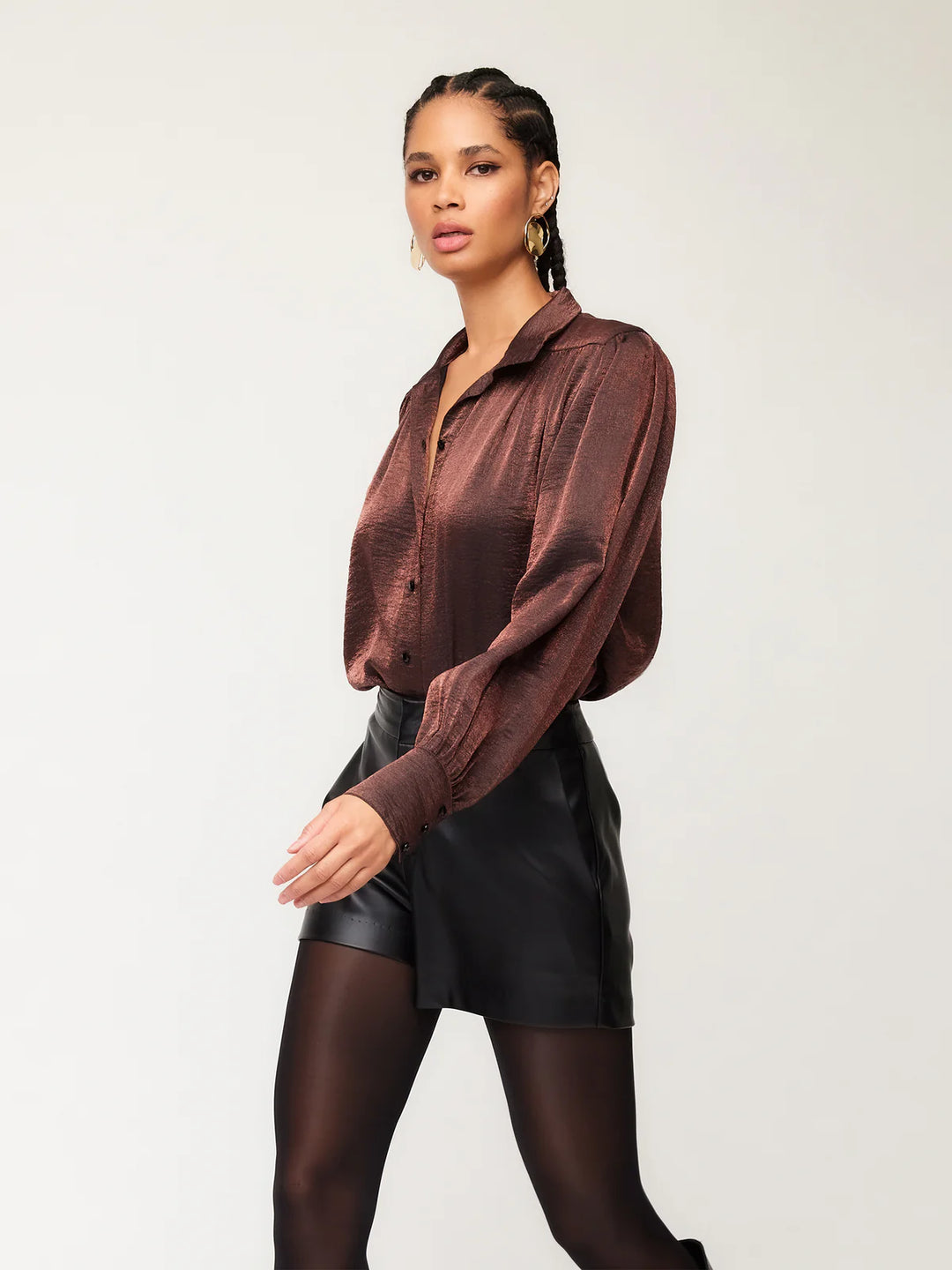 Sienna Blouse in Brown