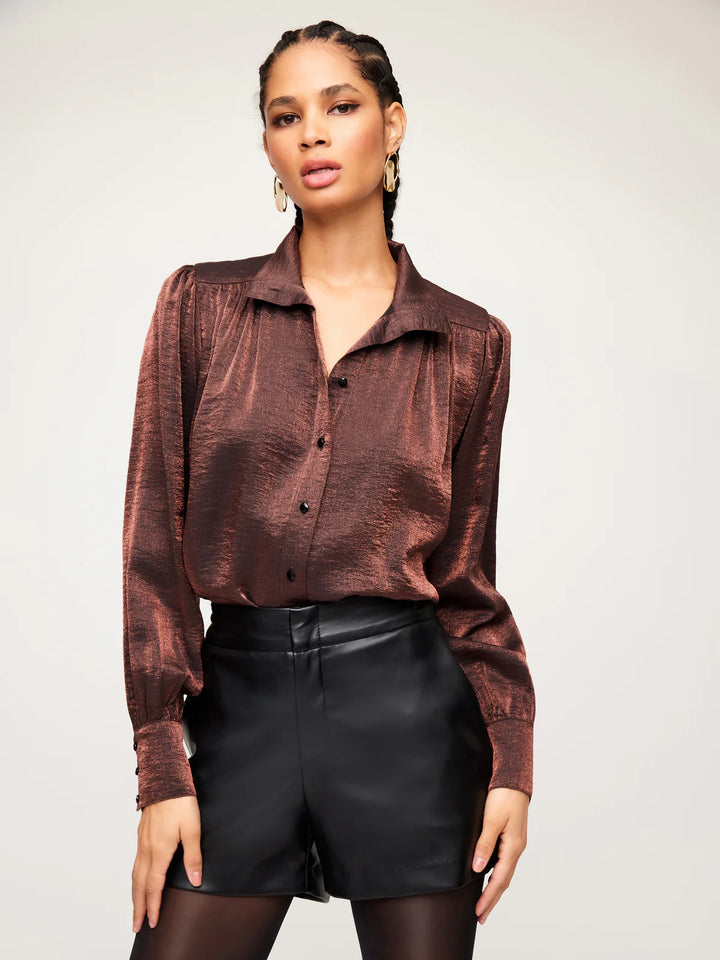 Sienna Blouse in Brown