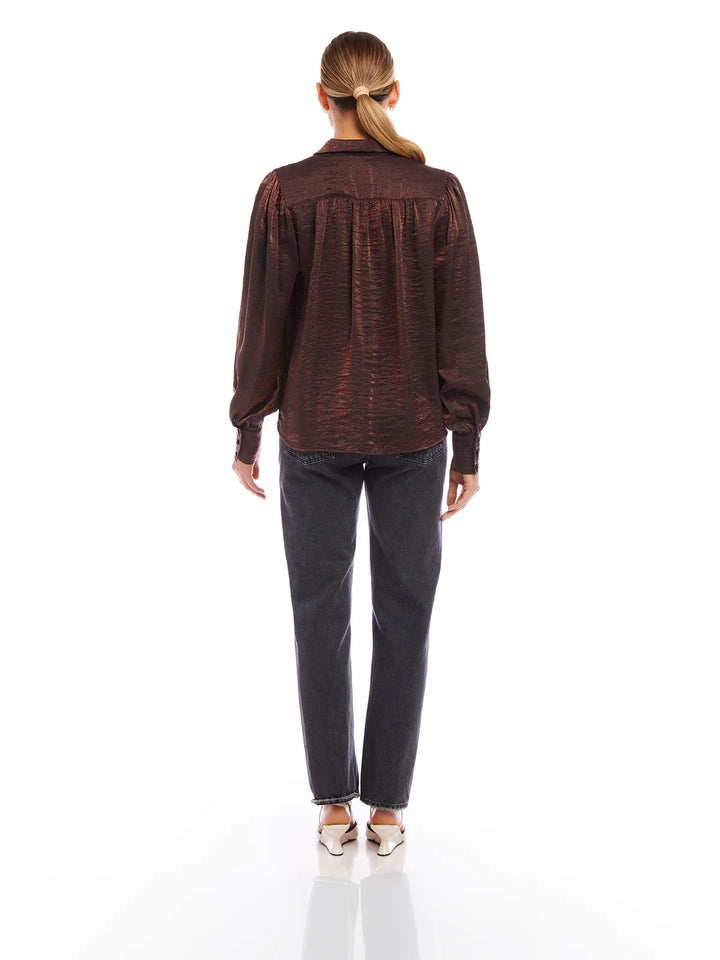 Sienna Blouse in Brown