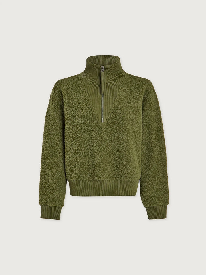Jaylin Half Zip in Loden Green