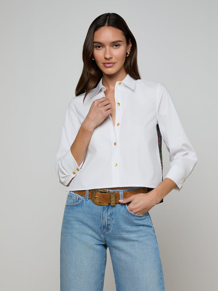 Fawn Floral Print Shirt in Multi Rococo Floral Print