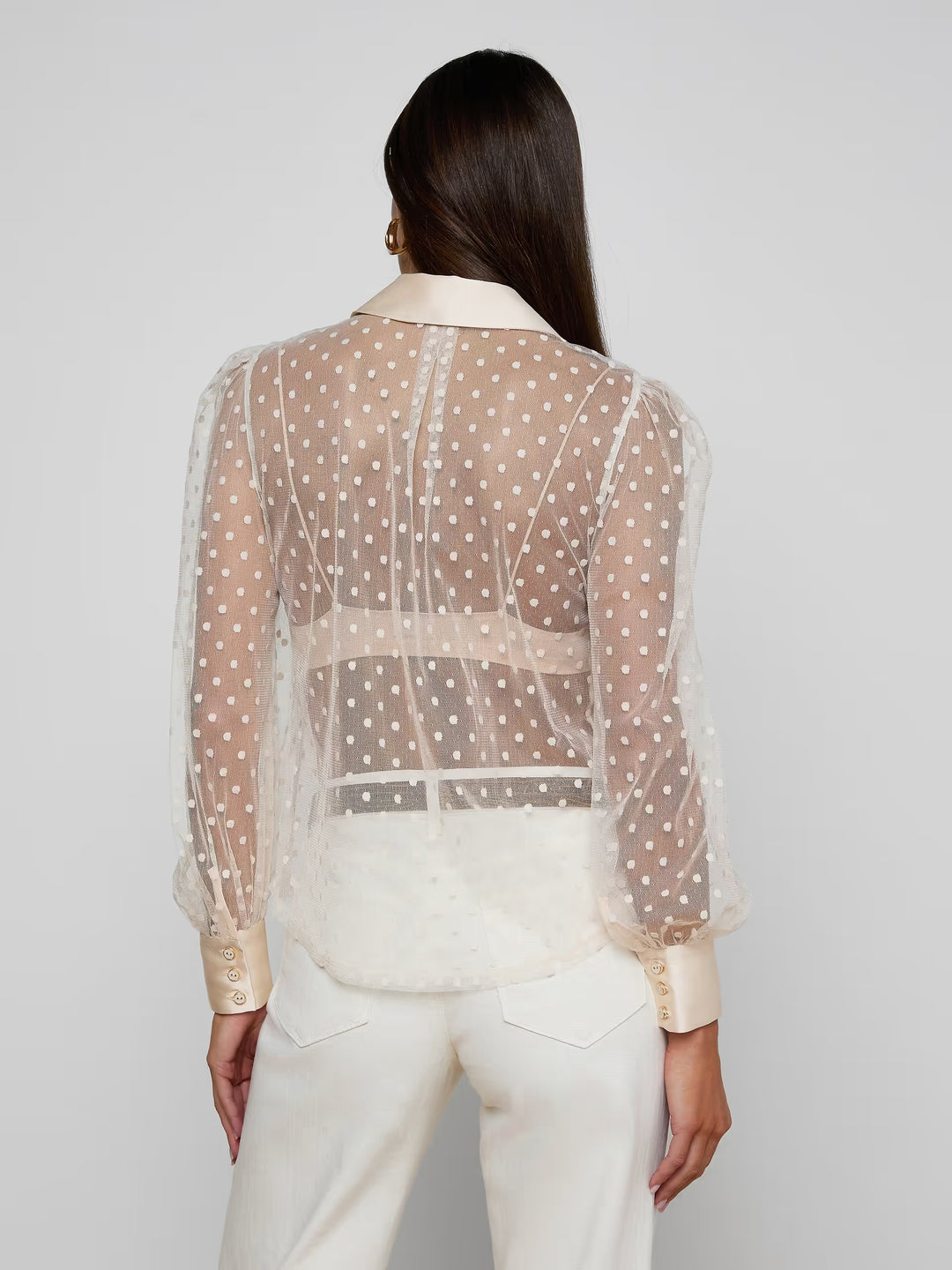 Sophie Long Sleeve Blouse in Ecru