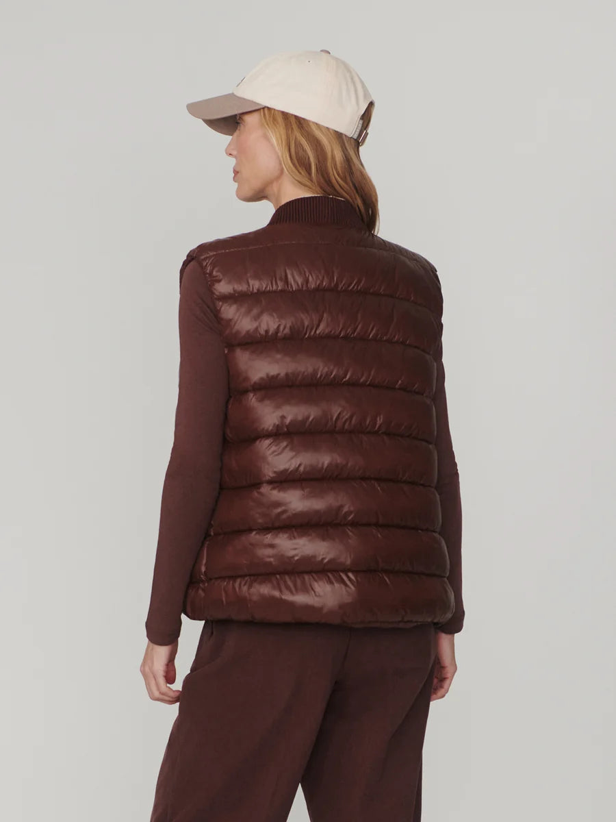 Colwyn Padded GIlet in Brown Stone