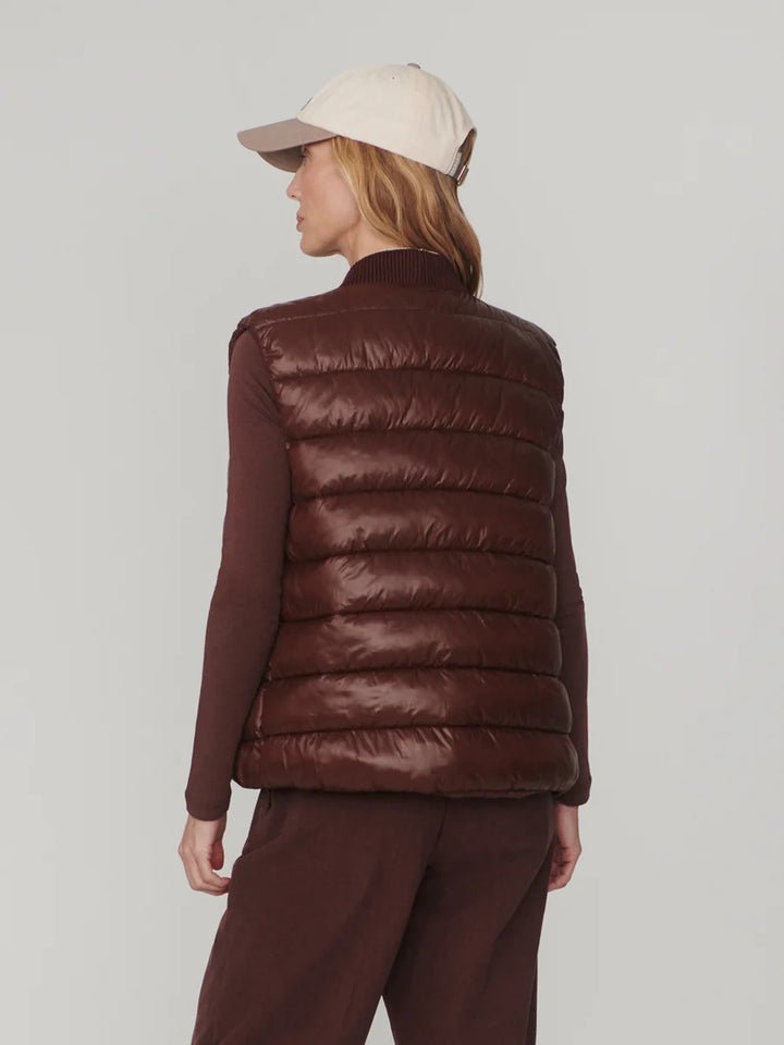 Colwyn Padded GIlet in Brown Stone