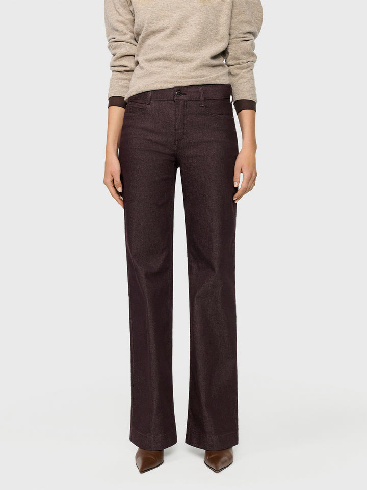 Dream Wide Leg Jean in Brown Rinse