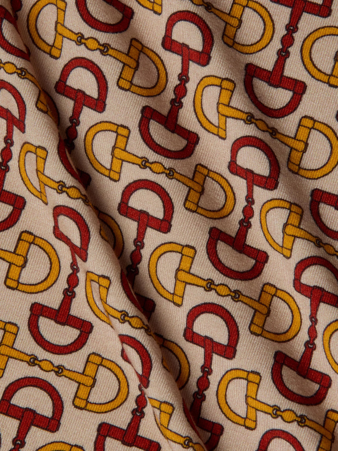 Ressi Fitted Tee in Multi Allover Horse Bit