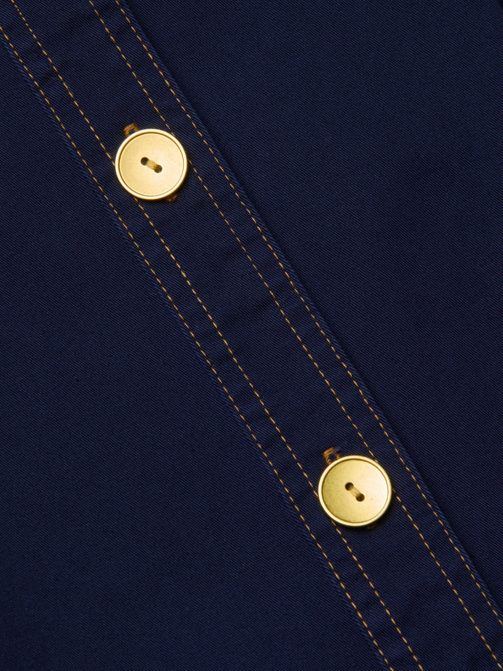 Velma Shirt Dress in Navy