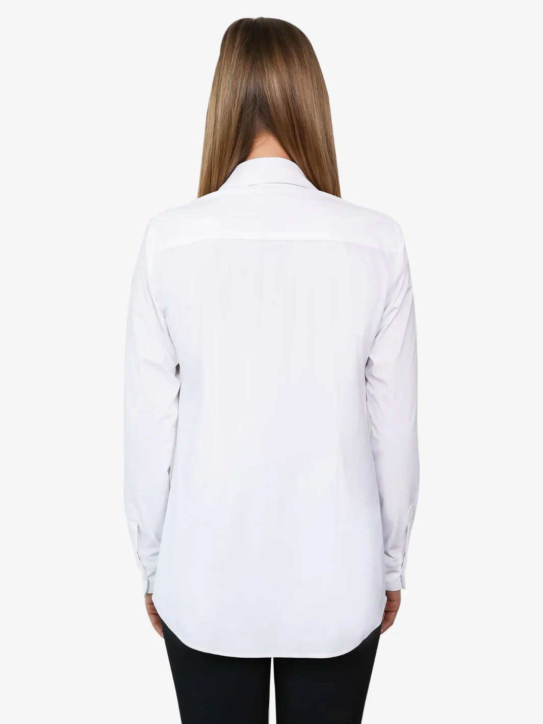 Sullivan Long Sleeve Button-Up Tunic in White