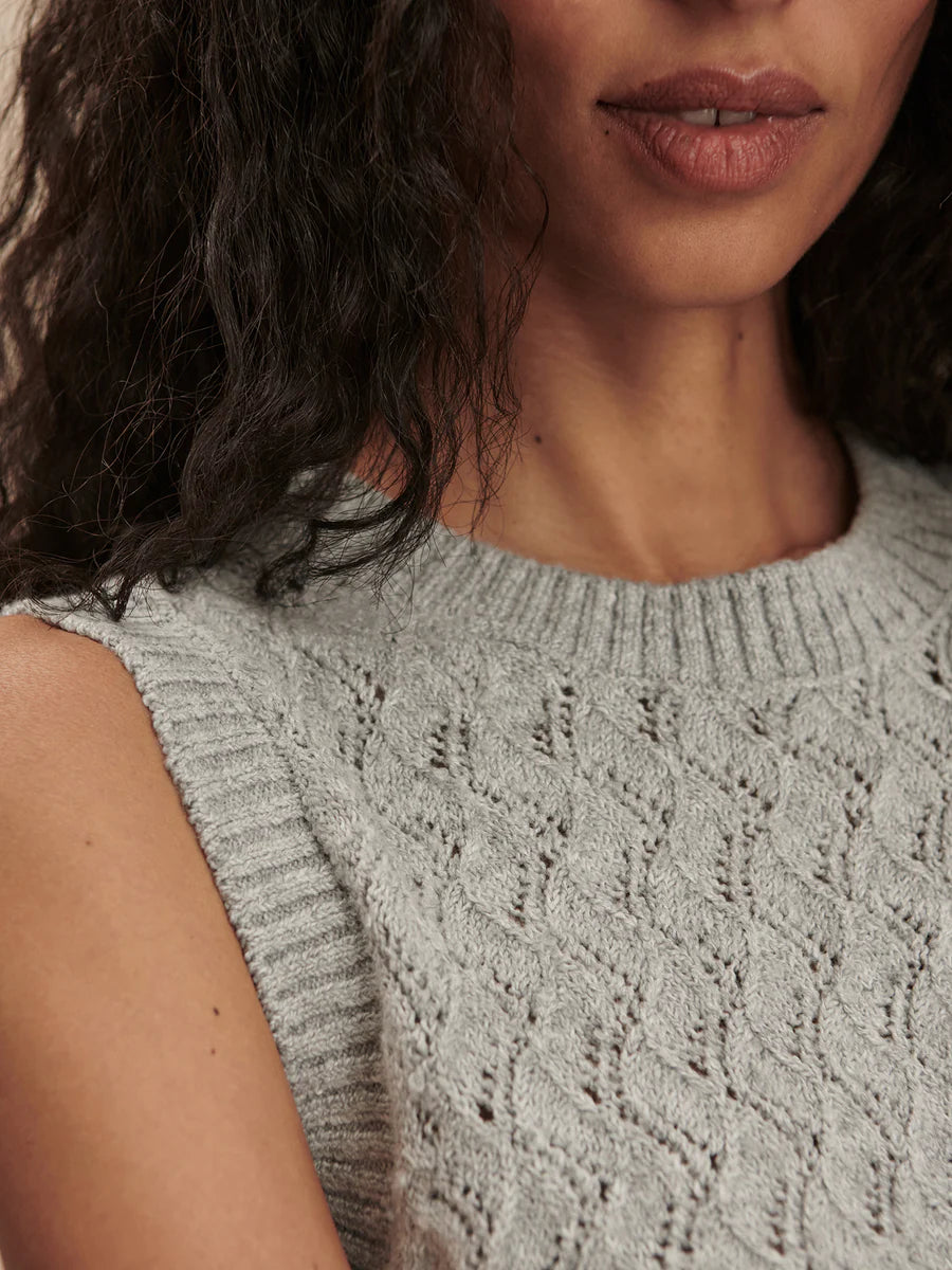 Hazen Knit Tank in Grey Melange