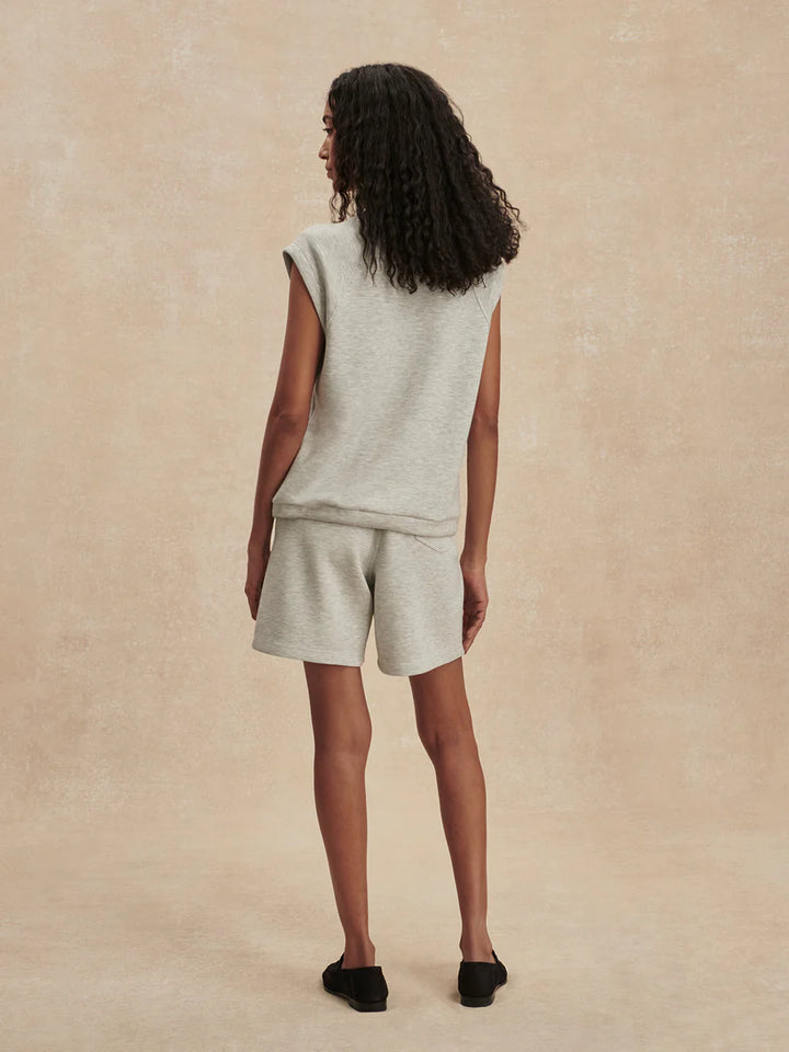 Rumer Long Short 6.5" in Light Grey Marl