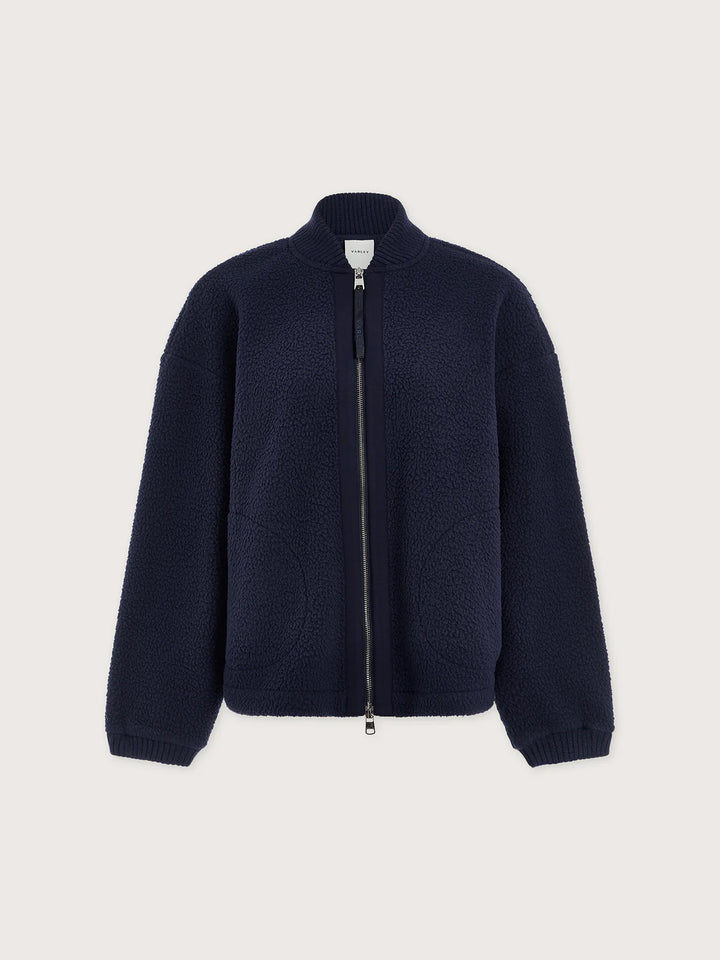 Willmont Patch Pocket Fleece in Evening Blue