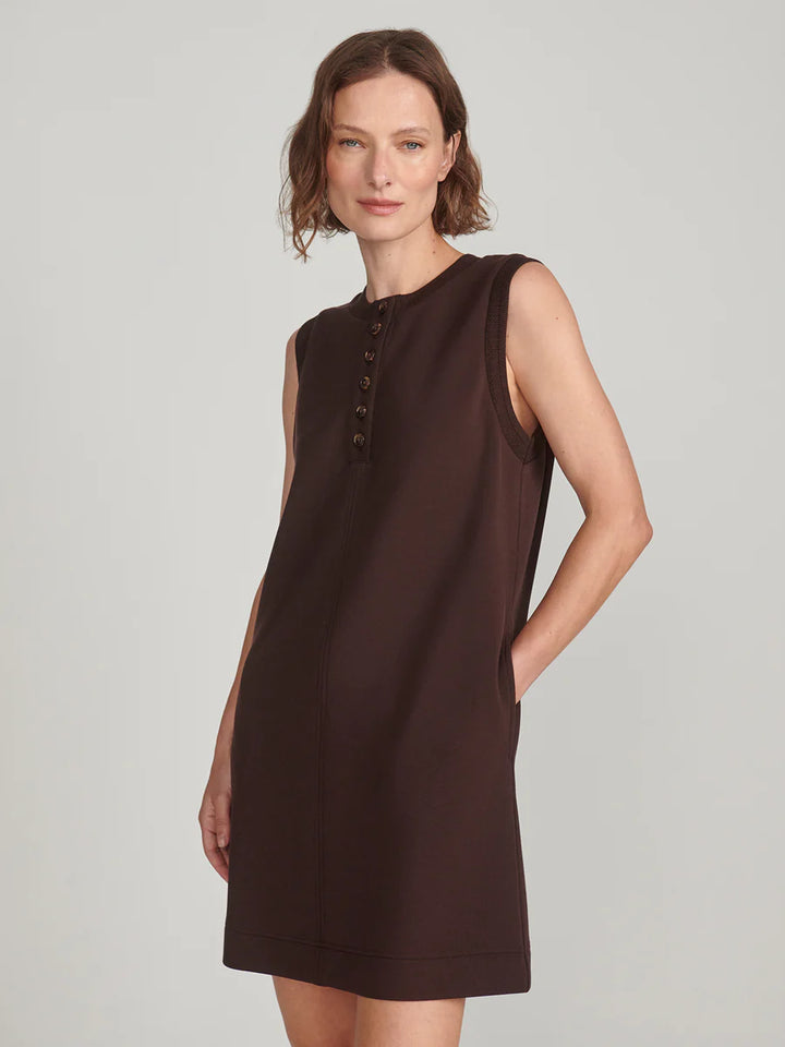 Elba Tank Mini Dress in Coffee Bean