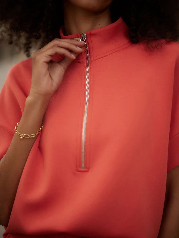 Ritchie Short Sleeve Sweat in Summer Fig