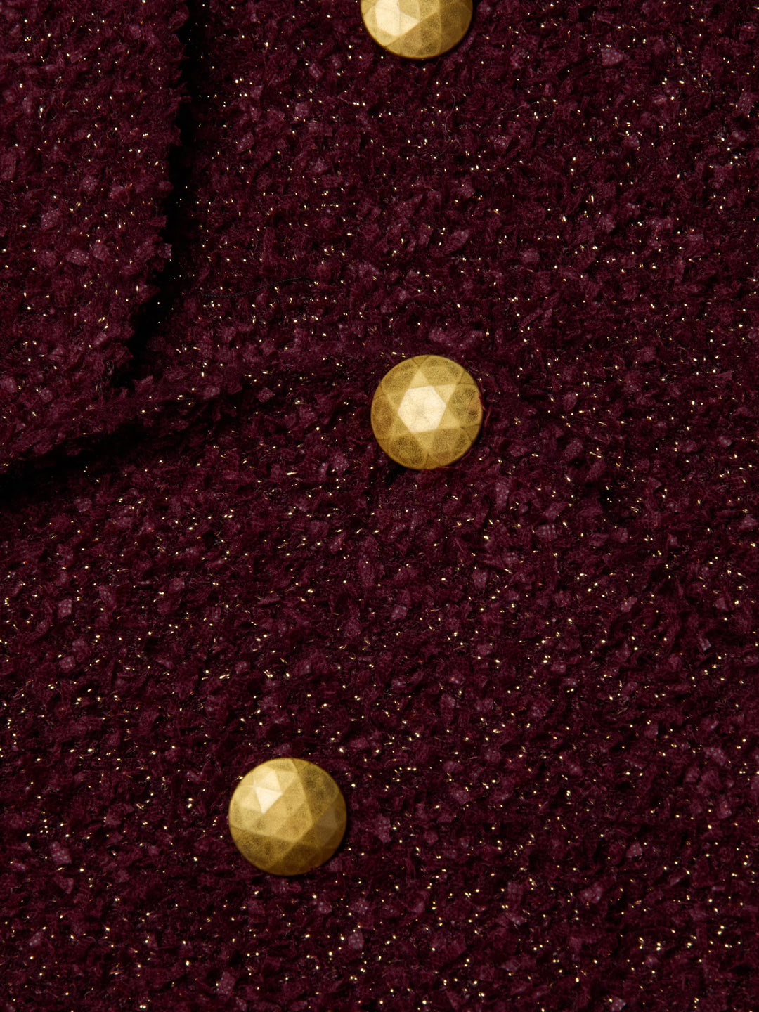 Bethany Knit Blazer in Dark Syrah/Gold