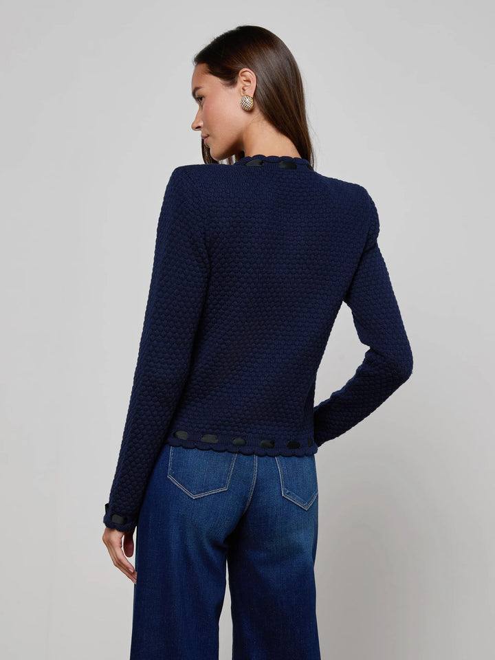 Astor Cardigan in Midnight Blue
