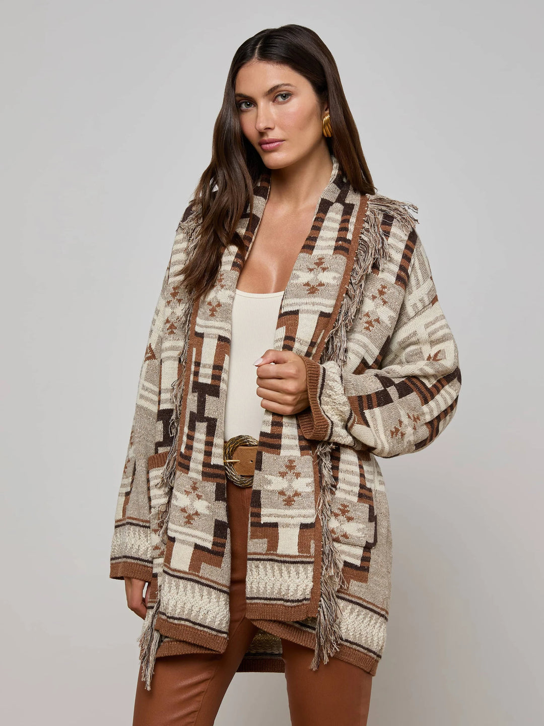 Jair Cardigan in Natural Multi