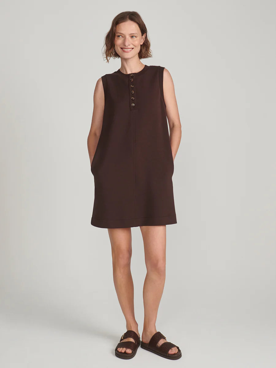 Elba Tank Mini Dress in Coffee Bean