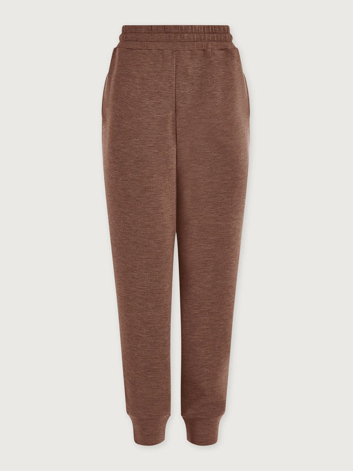 The Slim Cuff Pant 27.5 in Deep Taupe Marl Fleck