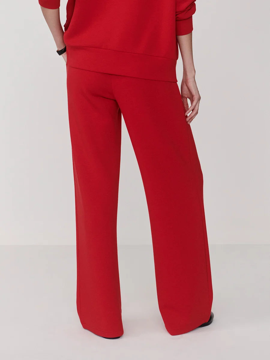 The Wide Leg Pant in Red Marl