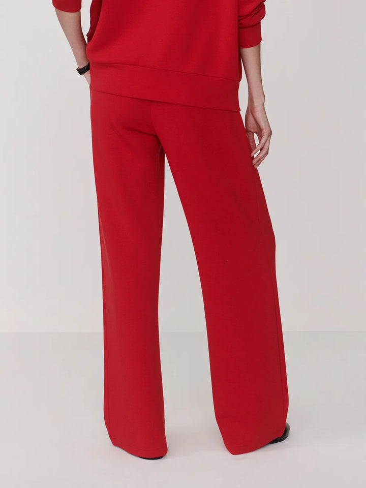 The Wide Leg Pant in Red Marl