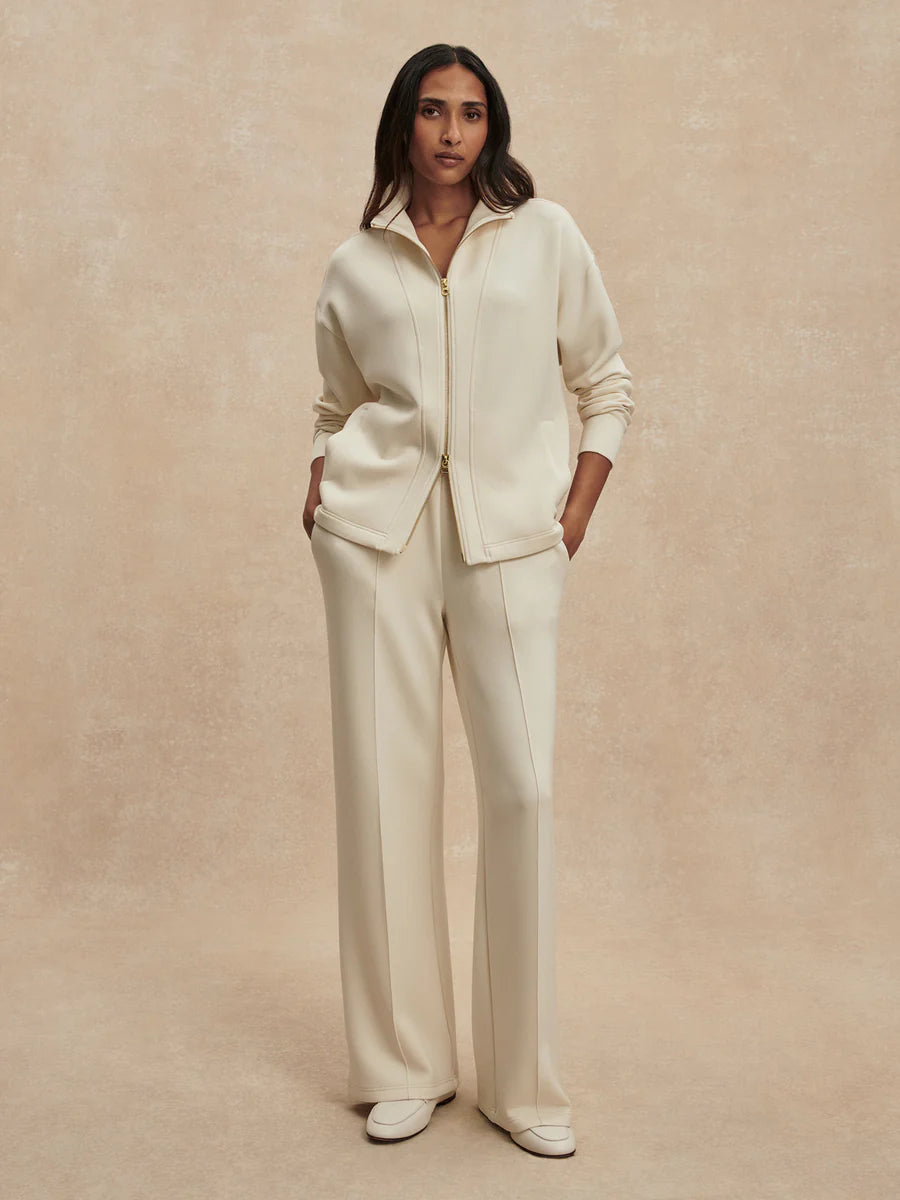 Arlene Zip-Through Sweat in Pristine