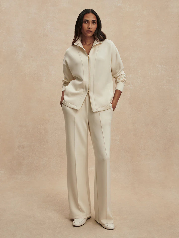Arlene Zip-Through Sweat in Pristine