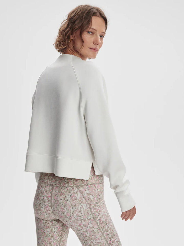 Ebba Half-Zip Sweat in Snow White