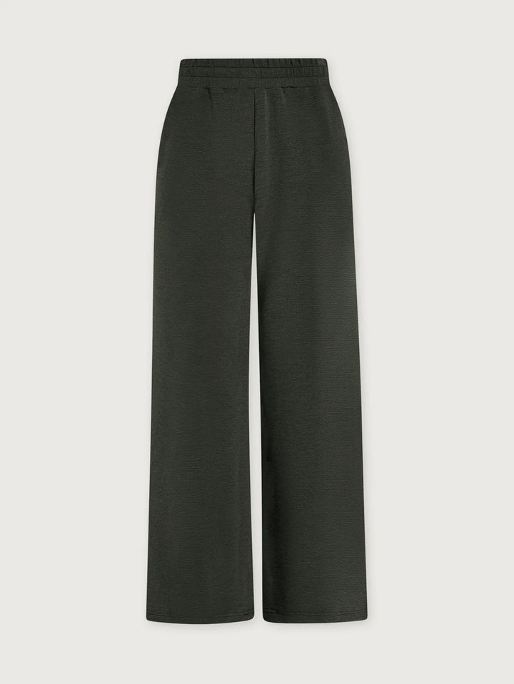 The Extra Wide Leg Pant in Olive Marl