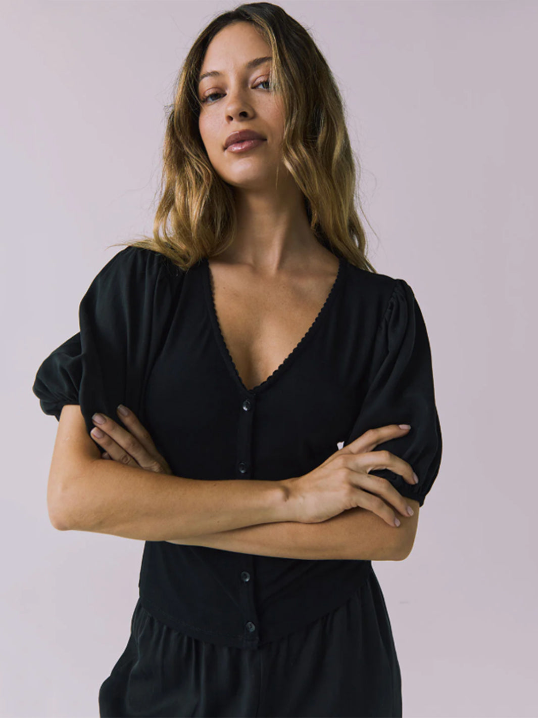 Abbie Black Blouse