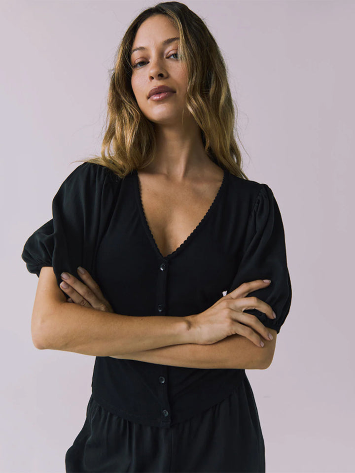 Abbie Black Blouse