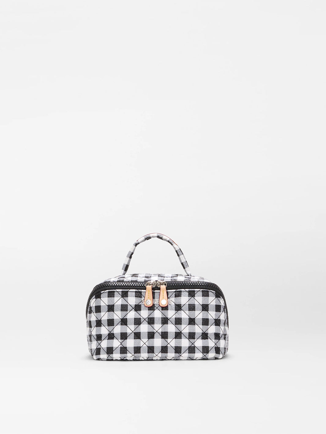 Metro Accordion Cosmetic Organizer in Black/White Gingham