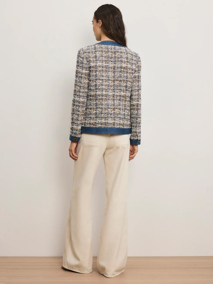 Ainslie Tweed Jacket in Navy Multi