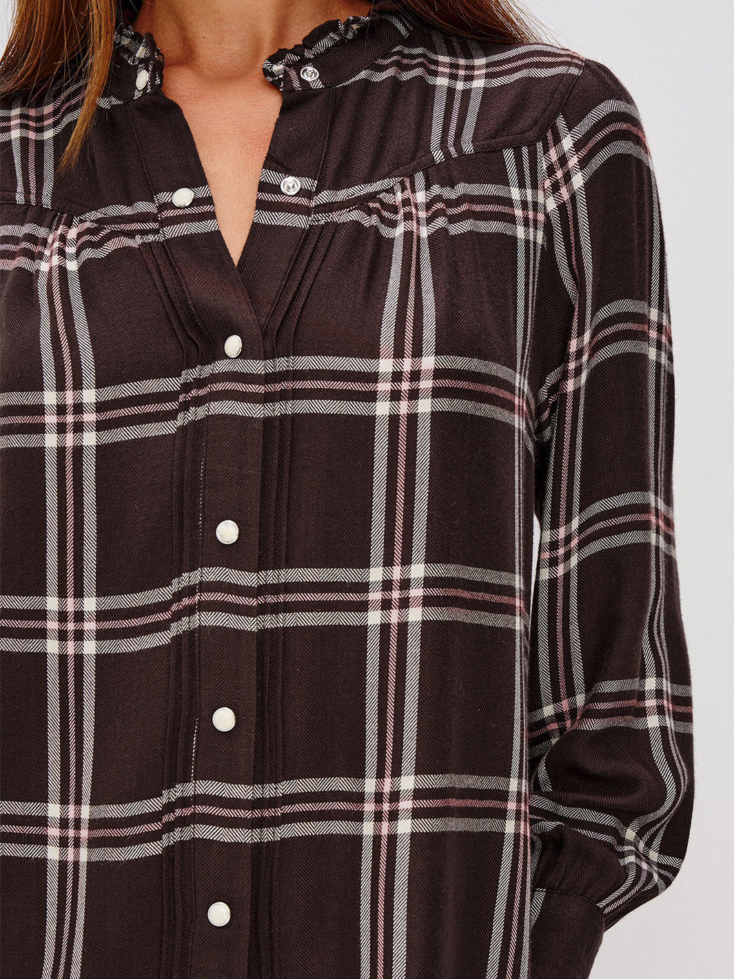 Alanna Shirt in Chocolate Napoleon