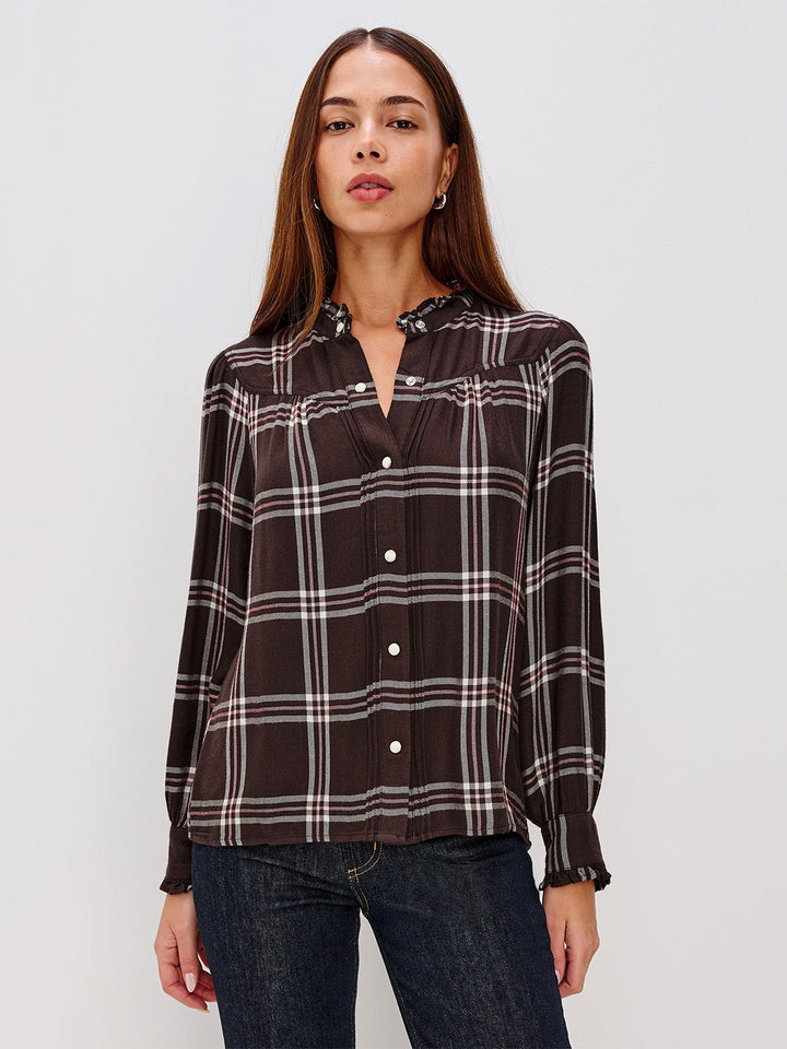 Alanna Shirt in Chocolate Napoleon