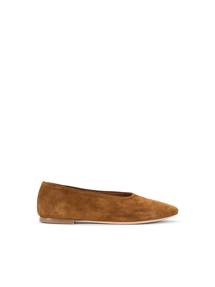 Alba Ballet Flat in Tan
