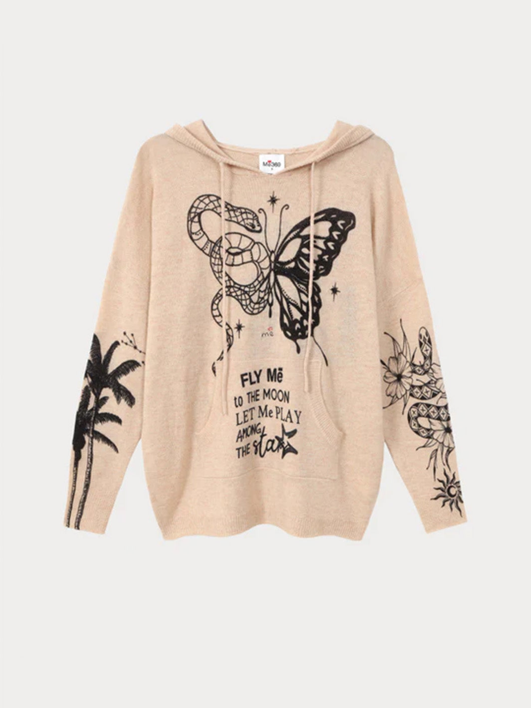 Alina Hooded sweater in Sand