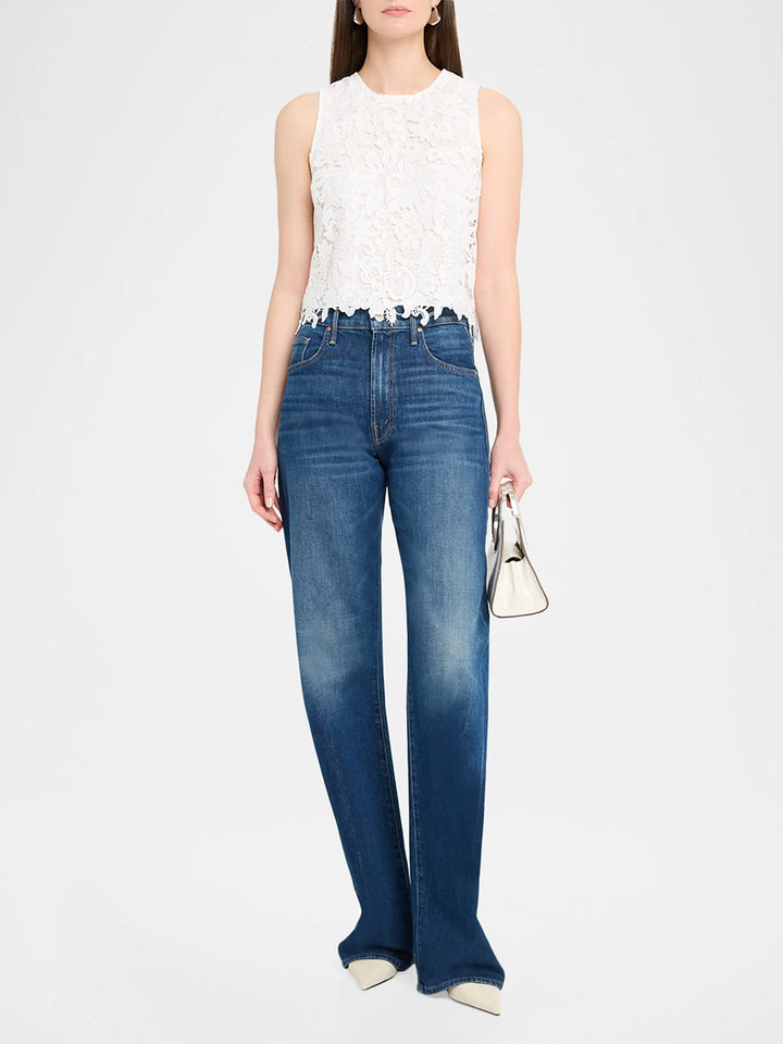 Amal Lace Tank in Off White