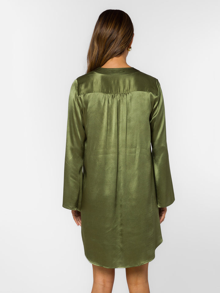 Amira Shirt Dress in Thyme