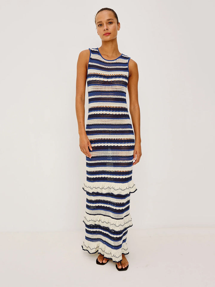 Ana Dress in Crete Stripe
