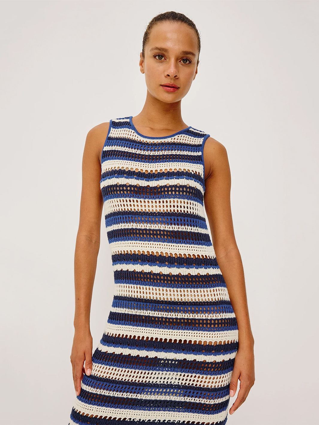 Ana Dress in Crete Stripe