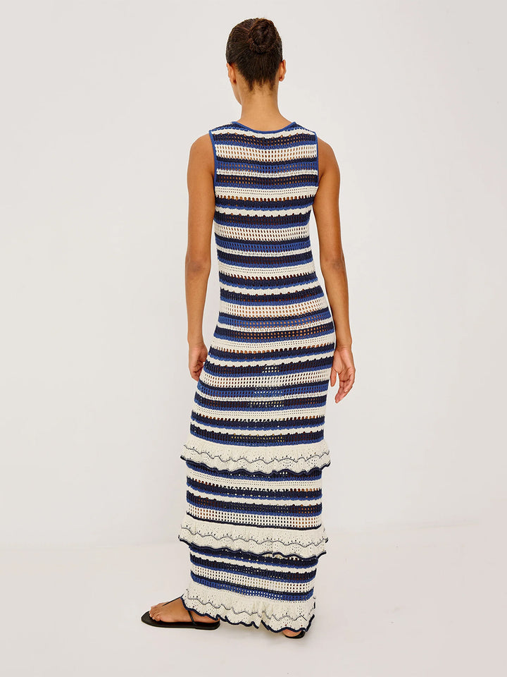 Ana Dress in Crete Stripe