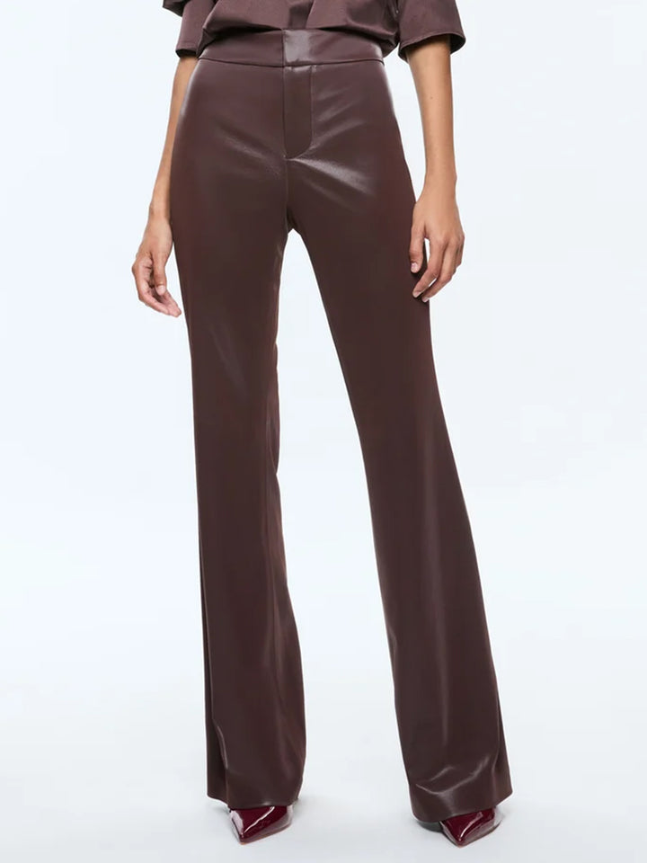 Andrew Vegan Leather Pants in Espresso