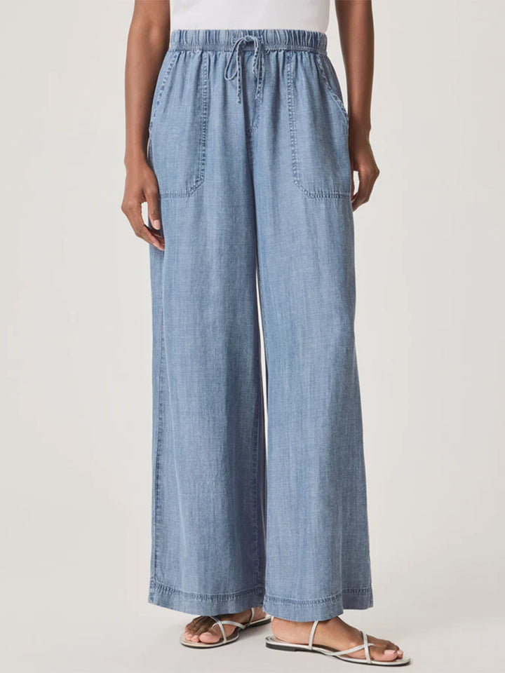 Angie Palazzo Pant in Indigo