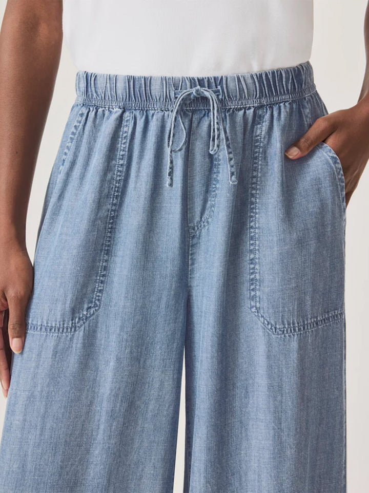 Angie Palazzo Pant in Indigo