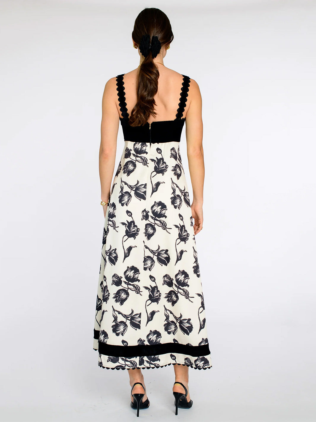 Annalisa Dress in Snow Tulip