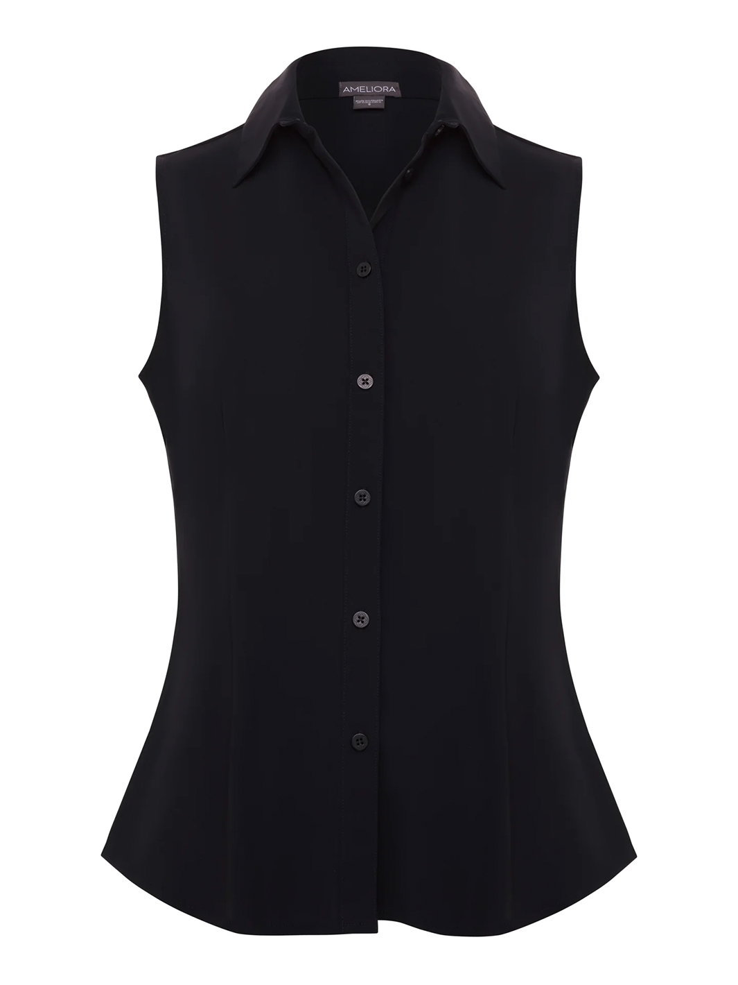 Annie Sleeveless Shirt in Black